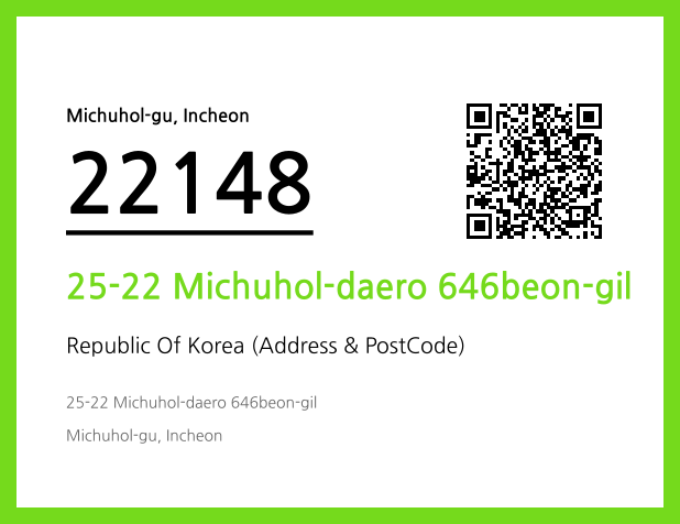 Address and Postal Code QR Code Image (CC BY 4.0)