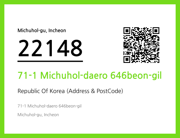 CC BY 4.0 Address and Postal Code QR Code Image (CC BY 4.0)