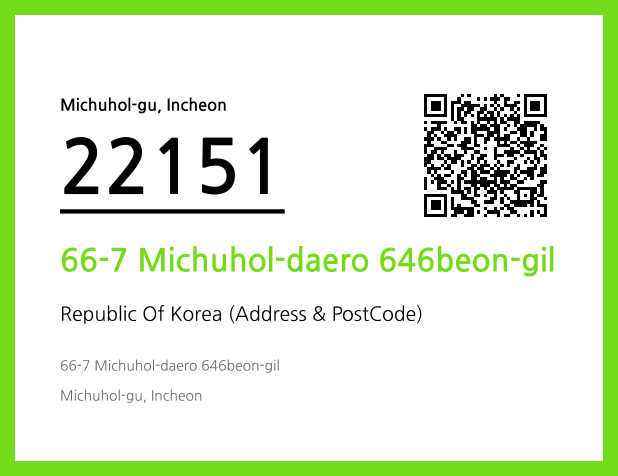 CC BY 4.0 Address and Postal Code QR Code Image (CC BY 4.0)