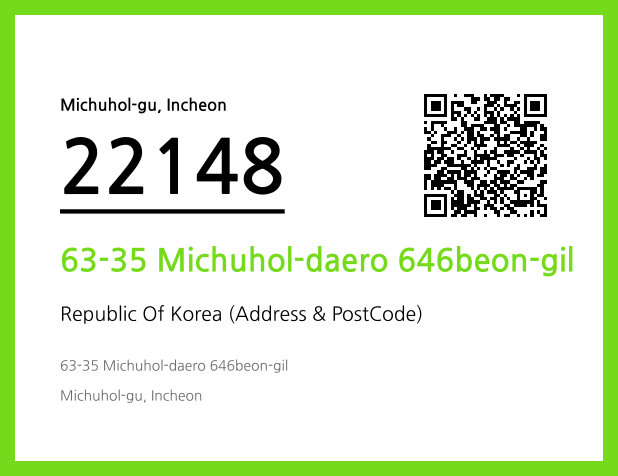 Address and Postal Code QR Code Image (CC BY 4.0)