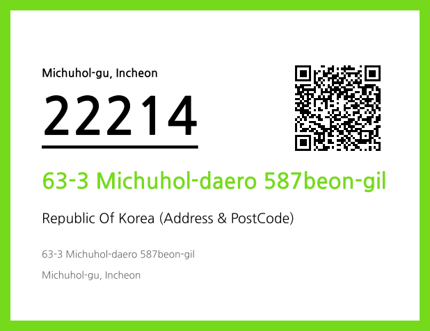CC BY 4.0 Address and Postal Code QR Code Image (CC BY 4.0)