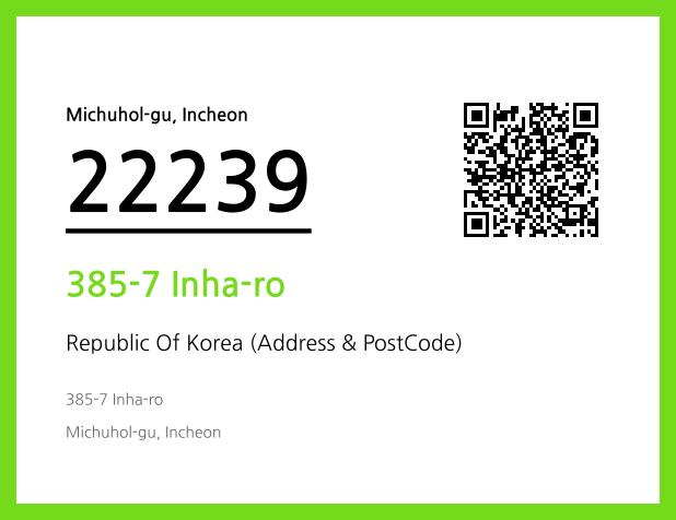 Address and Postal Code QR Code Image (CC BY 4.0)