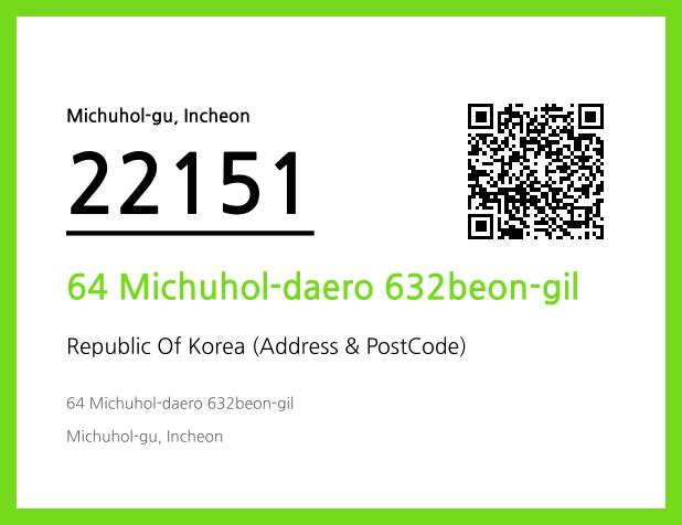 Address and Postal Code QR Code Image (CC BY 4.0)