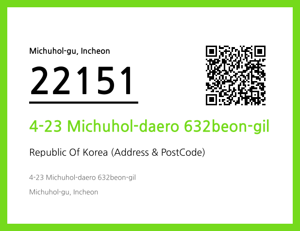 Address and Postal Code QR Code Image (CC BY 4.0)