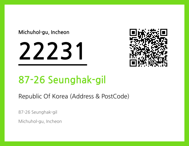 Address and Postal Code QR Code Image (CC BY 4.0)