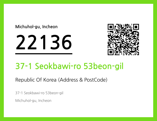 Address and Postal Code QR Code Image (CC BY 4.0)
