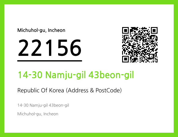 Address and Postal Code QR Code Image (CC BY 4.0)
