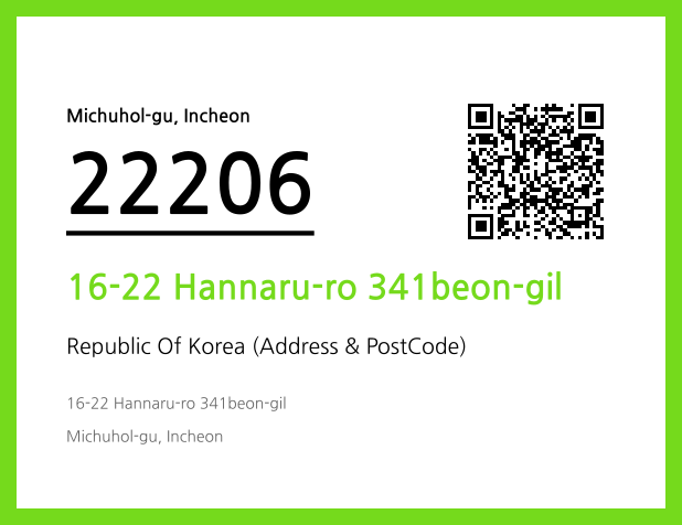 Address and Postal Code QR Code Image (CC BY 4.0)