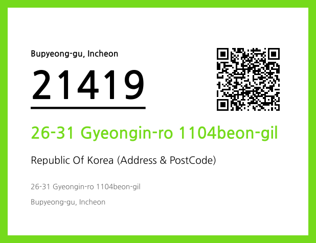 CC BY 4.0 Address and Postal Code QR Code Image (CC BY 4.0)