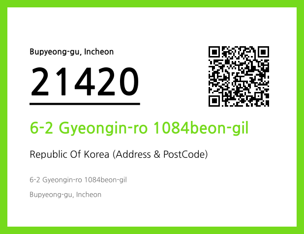 Address and Postal Code QR Code Image (CC BY 4.0)
