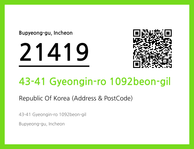 Address and Postal Code QR Code Image (CC BY 4.0)