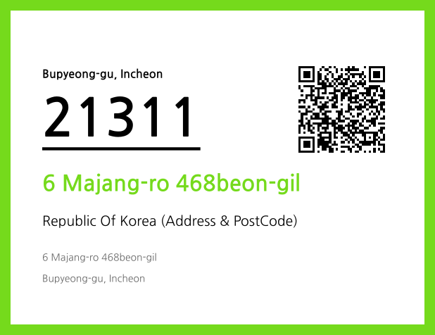 Address and Postal Code QR Code Image (CC BY 4.0)
