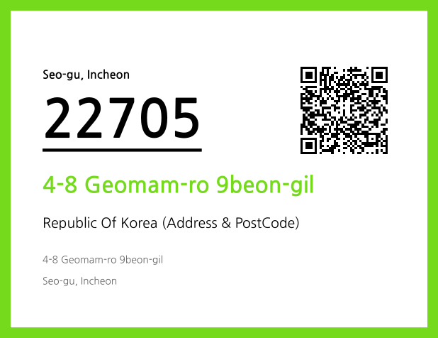 Address and Postal Code QR Code Image (CC BY 4.0)