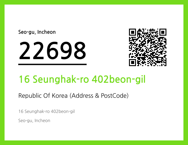 Address and Postal Code QR Code Image (CC BY 4.0)