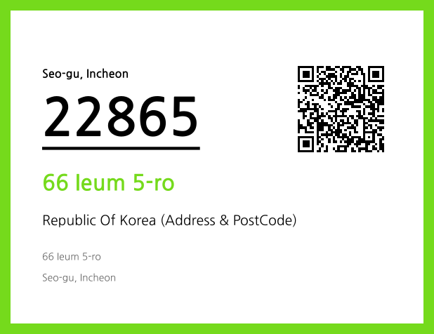 Address and Postal Code QR Code Image (CC BY 4.0)