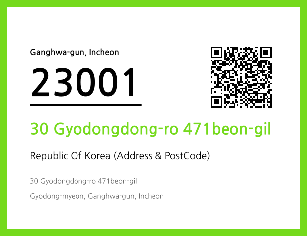 CC BY 4.0 Address and Postal Code QR Code Image (CC BY 4.0)