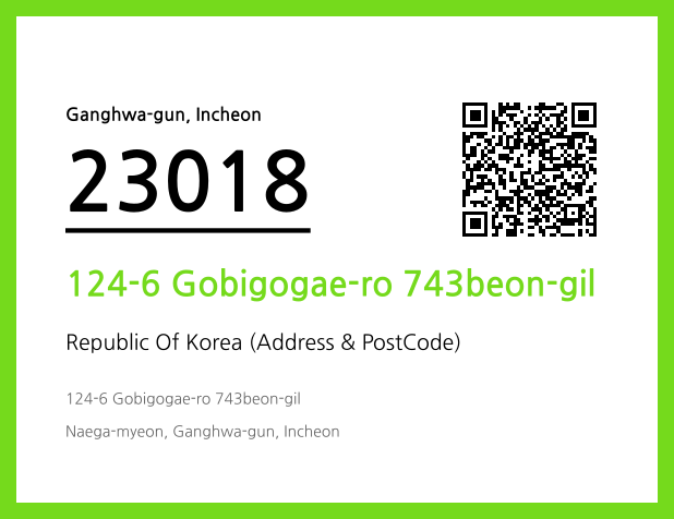 CC BY 4.0 Address and Postal Code QR Code Image (CC BY 4.0)