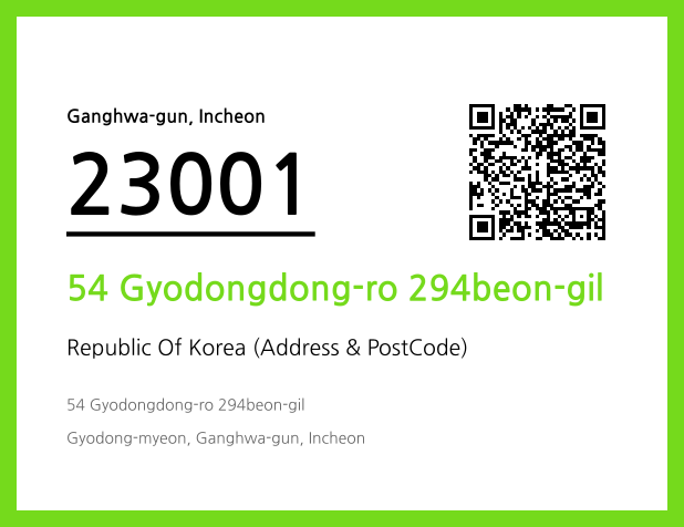 CC BY 4.0 Address and Postal Code QR Code Image (CC BY 4.0)