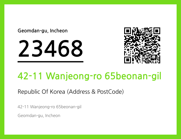 Address and Postal Code QR Code Image (CC BY 4.0)