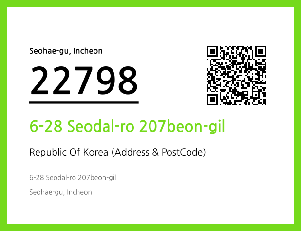 Address and Postal Code QR Code Image (CC BY 4.0)