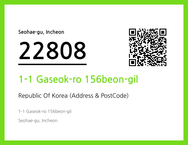 CC BY 4.0 Address and Postal Code QR Code Image (CC BY 4.0)