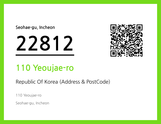 Address and Postal Code QR Code Image (CC BY 4.0)