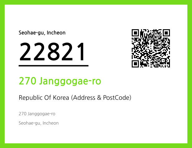 Address and Postal Code QR Code Image (CC BY 4.0)