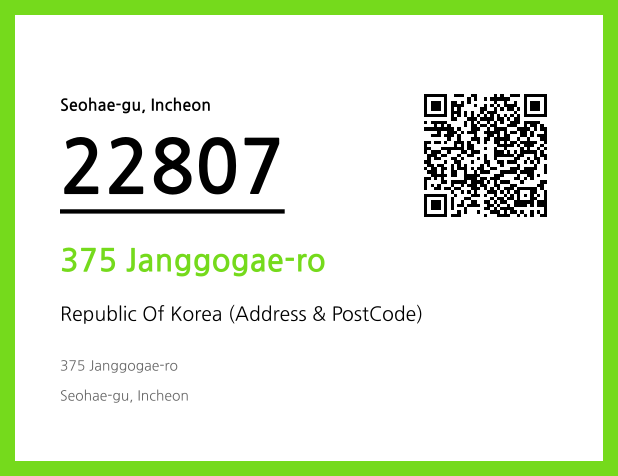CC BY 4.0 Address and Postal Code QR Code Image (CC BY 4.0)