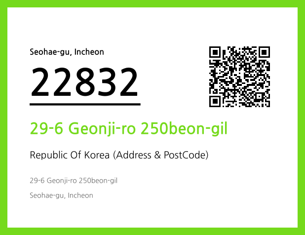 CC BY 4.0 Address and Postal Code QR Code Image (CC BY 4.0)