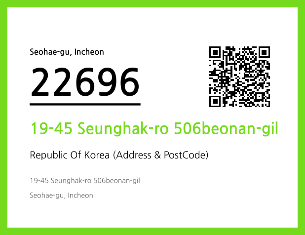 Address and Postal Code QR Code Image (CC BY 4.0)