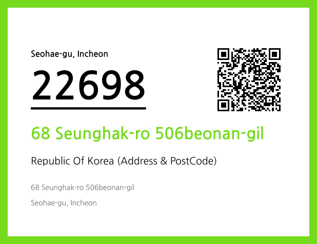 CC BY 4.0 Address and Postal Code QR Code Image (CC BY 4.0)