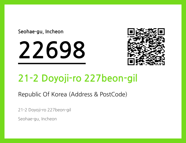Address and Postal Code QR Code Image (CC BY 4.0)