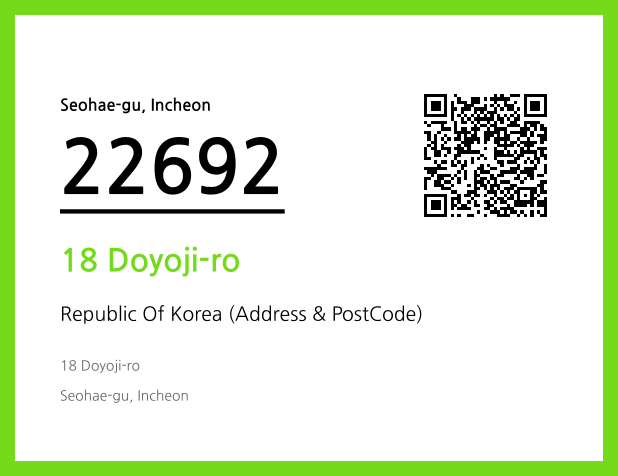 Address and Postal Code QR Code Image (CC BY 4.0)