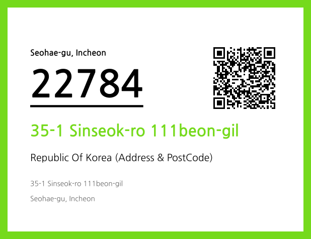 Address and Postal Code QR Code Image (CC BY 4.0)