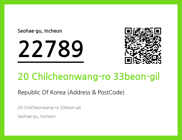 Address and Postal Code QR Code Image (CC BY 4.0)