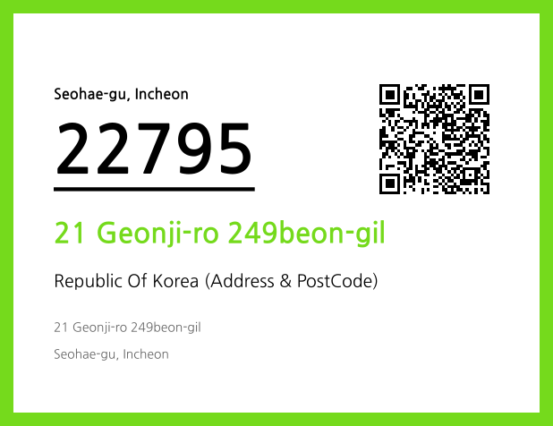 CC BY 4.0 Address and Postal Code QR Code Image (CC BY 4.0)