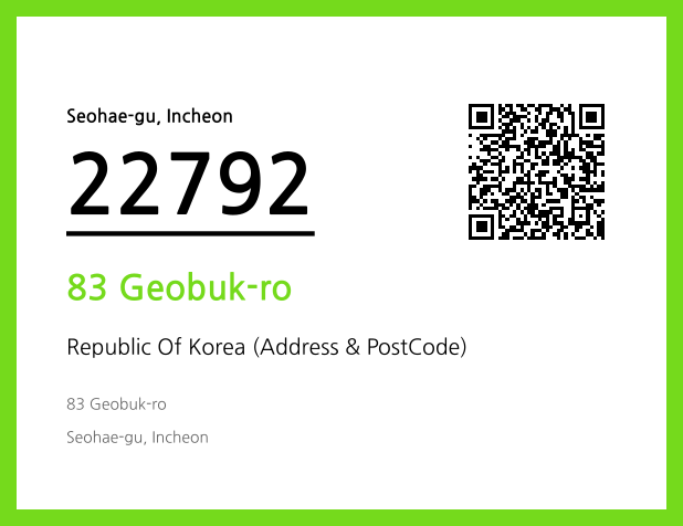 CC BY 4.0 Address and Postal Code QR Code Image (CC BY 4.0)