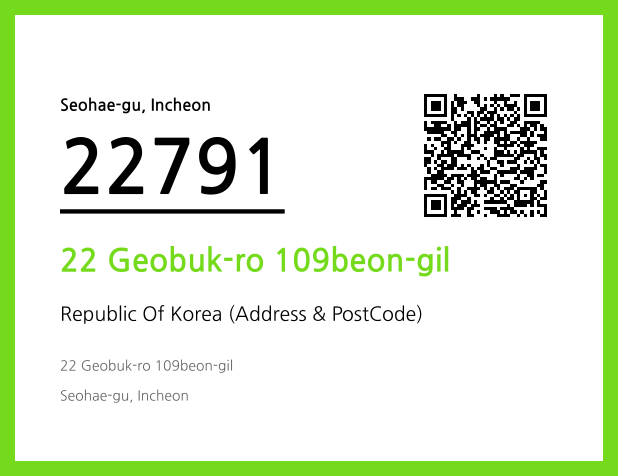 CC BY 4.0 Address and Postal Code QR Code Image (CC BY 4.0)