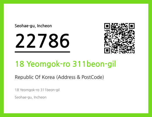 Address and Postal Code QR Code Image (CC BY 4.0)