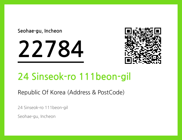 Address and Postal Code QR Code Image (CC BY 4.0)