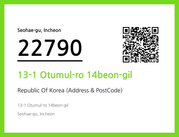 Address and Postal Code QR Code Image (CC BY 4.0)