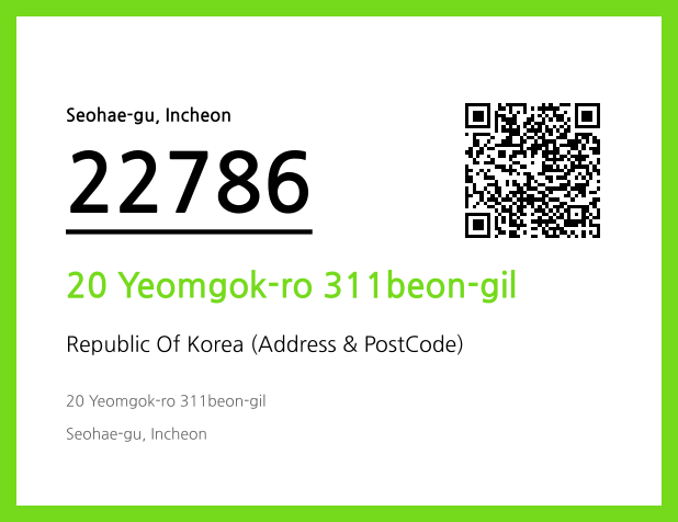 Address and Postal Code QR Code Image (CC BY 4.0)