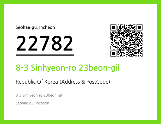 Address and Postal Code QR Code Image (CC BY 4.0)