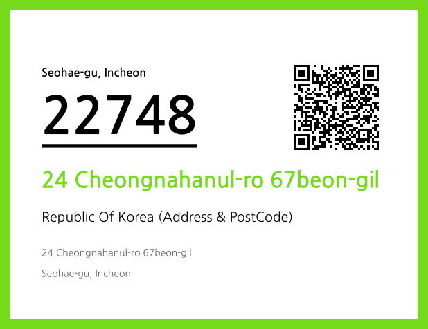 Address and Postal Code QR Code Image (CC BY 4.0)