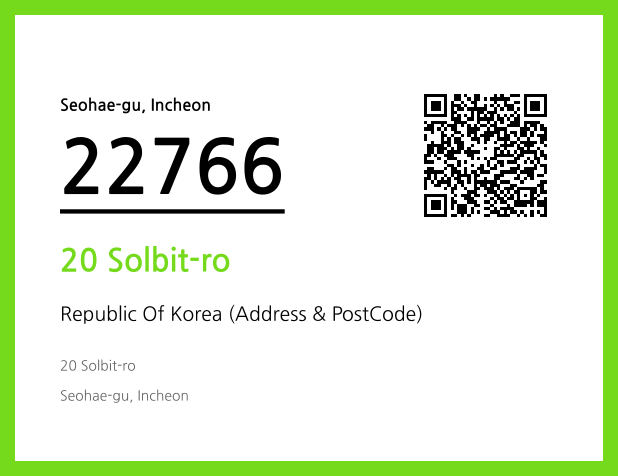 CC BY 4.0 Address and Postal Code QR Code Image