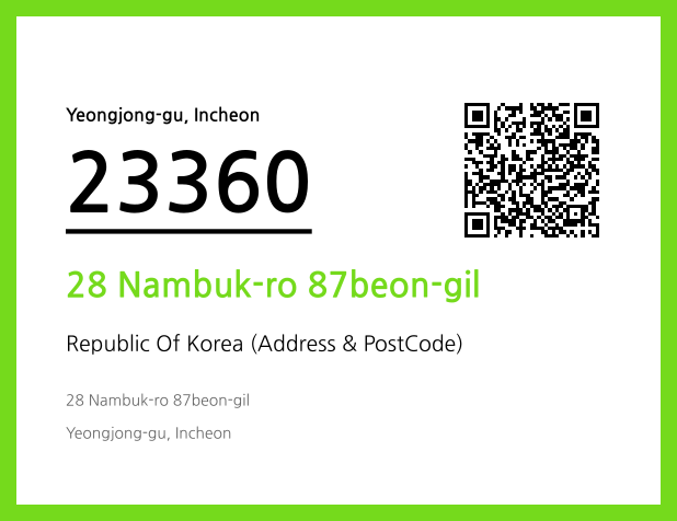 Address and Postal Code QR Code Image (CC BY 4.0)
