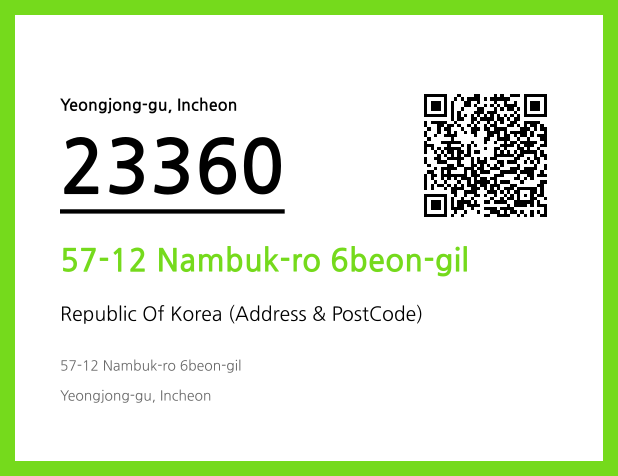 Address and Postal Code QR Code Image (CC BY 4.0)