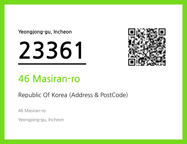 Address and Postal Code QR Code Image (CC BY 4.0)