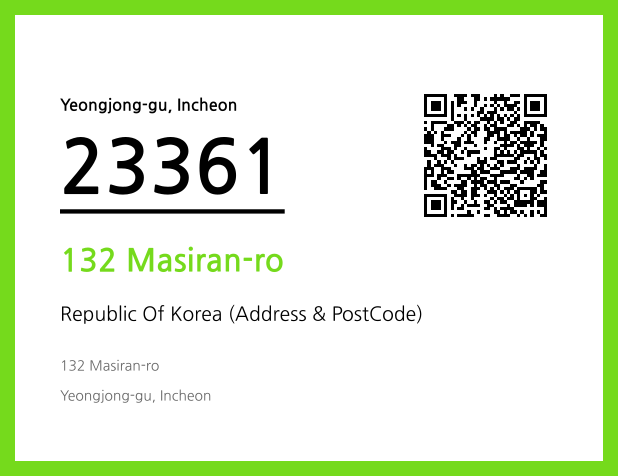 Address and Postal Code QR Code Image (CC BY 4.0)