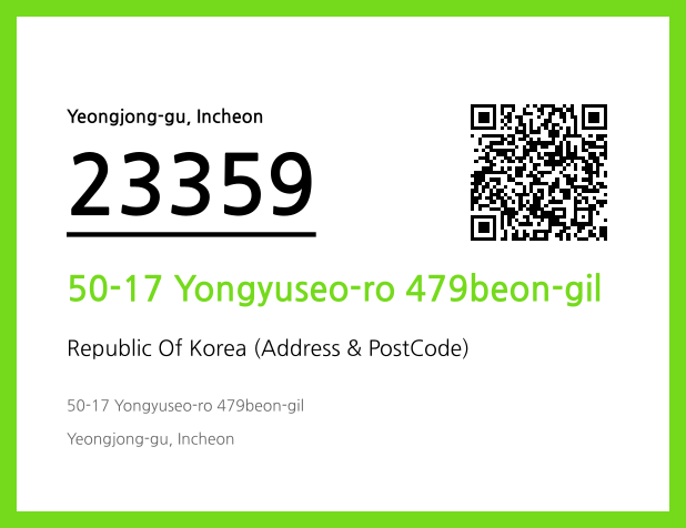 CC BY 4.0 Address and Postal Code QR Code Image (CC BY 4.0)